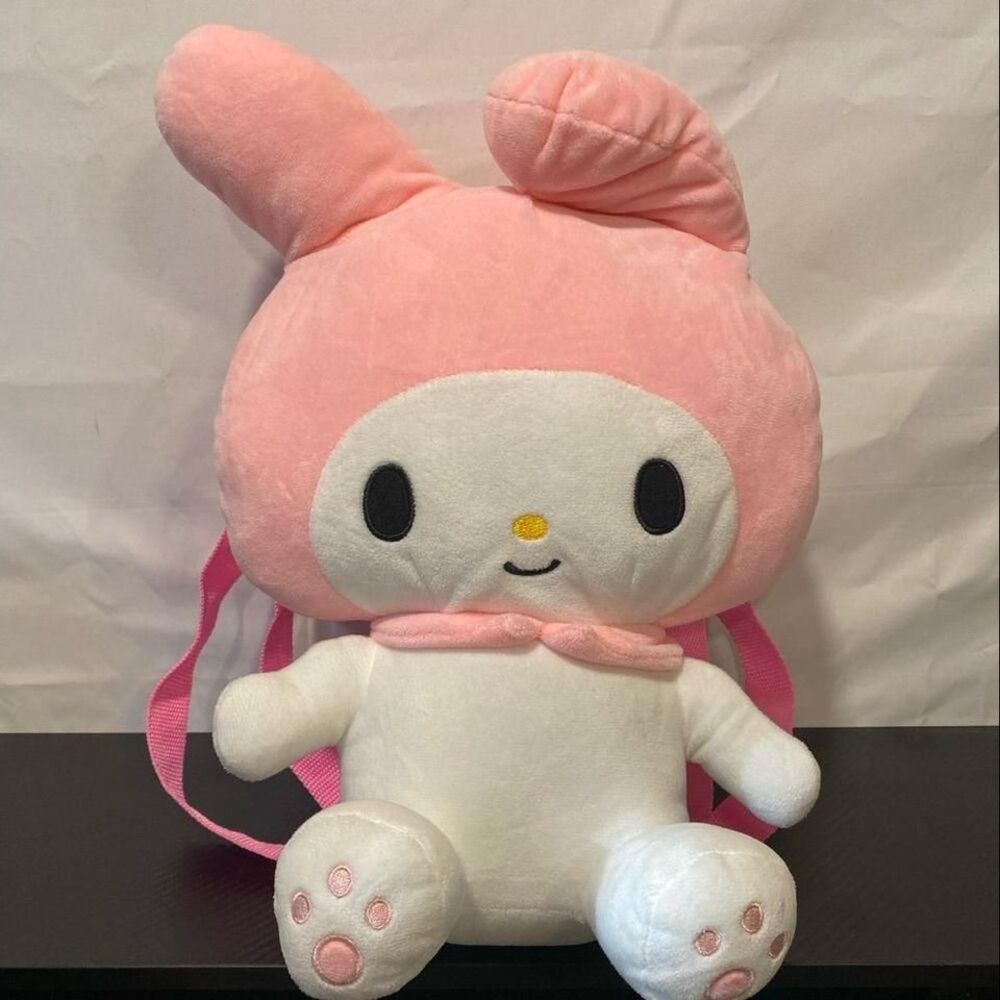 Sanrio Hello Kitty My Melody Plush Backpack 15" Stuffed Doll Original Gift